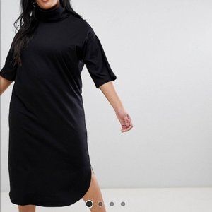 ASOS Curve Turtleneck Midi Dress